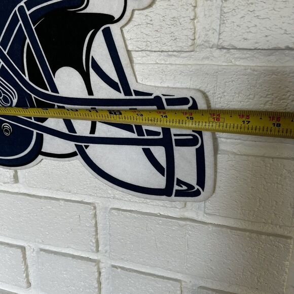 Denver Broncos Pennant Helmet Shape Large 16” X 13” New With Tags NFL - Picture 3 of 5